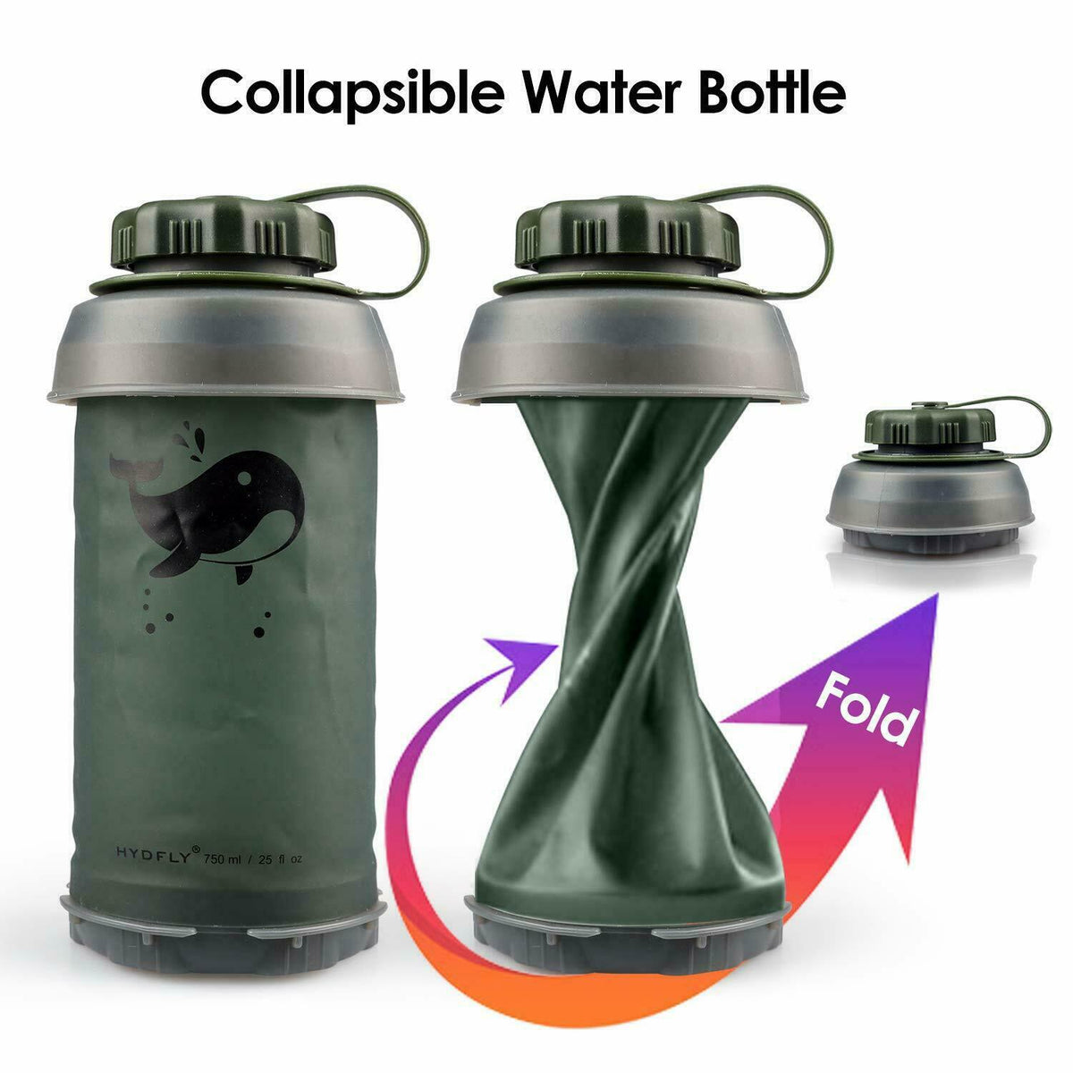 Collapsible Filter Water Bottle 26 oz - view 2