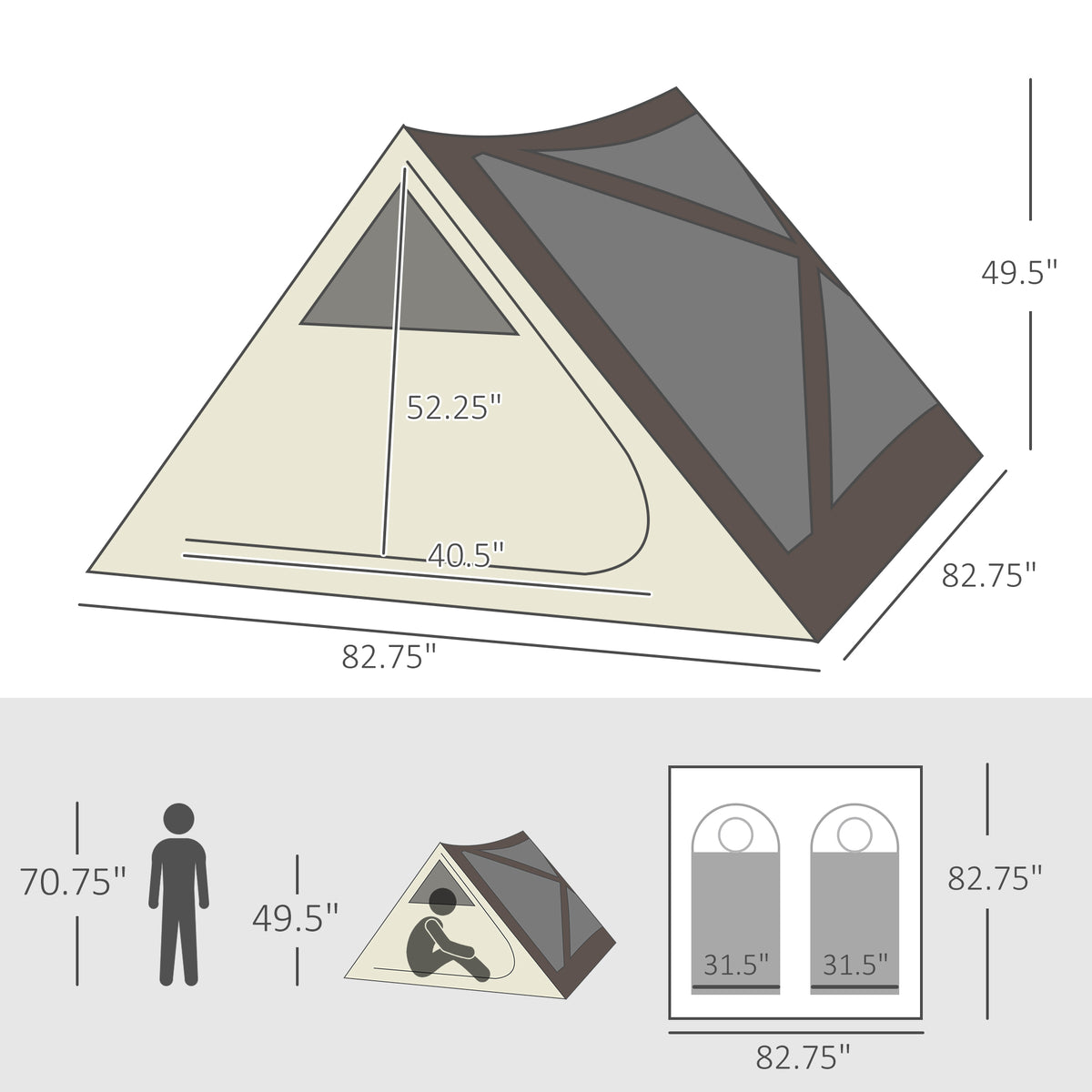 2-3 Person Pop-Up Camping Tent - view 5