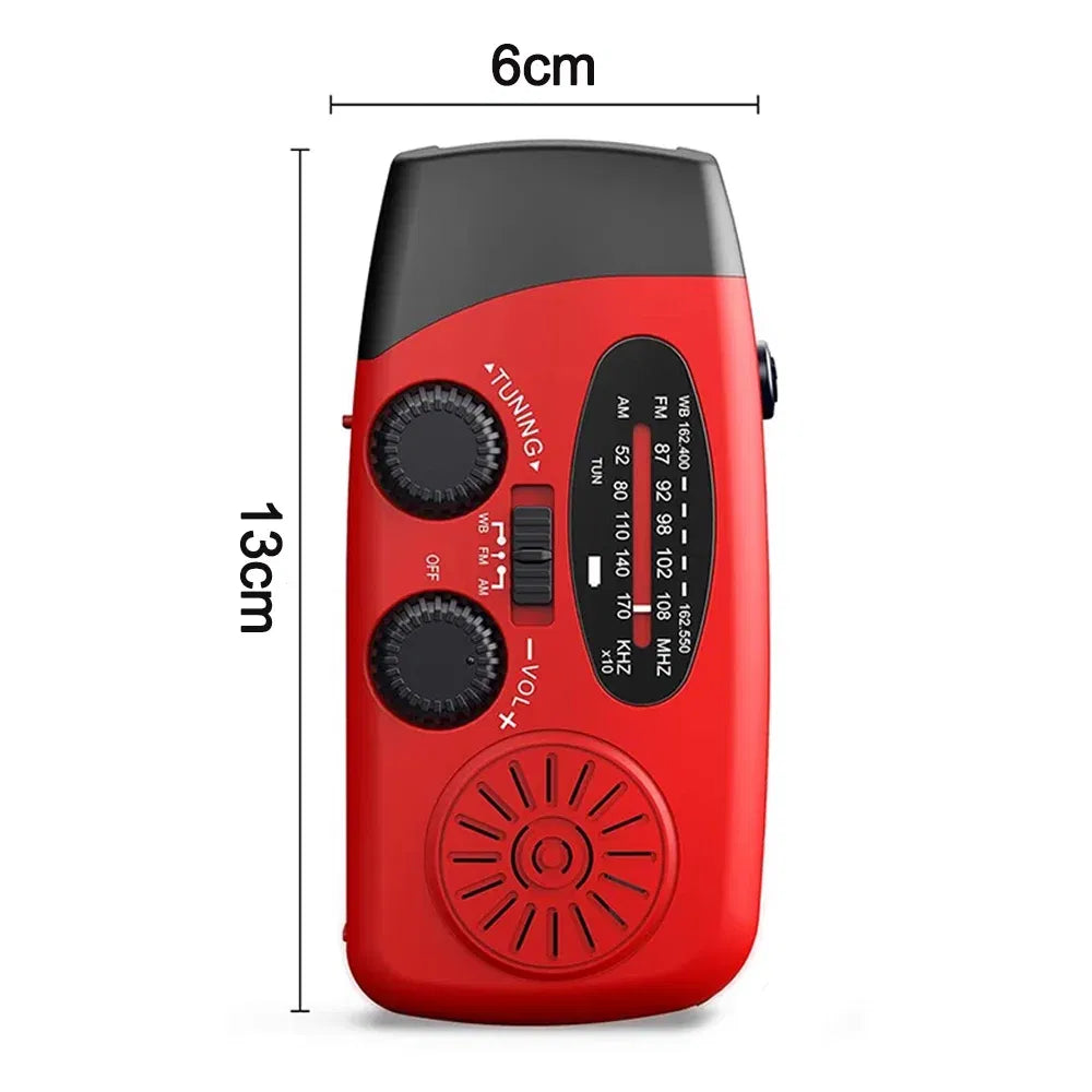 Emergency Hand-Crank Solar Weather Radio - view 2