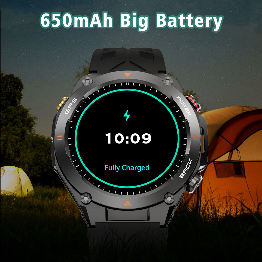 GPS Outdoor Smart Watch with Altimeter, Barometer & Compass