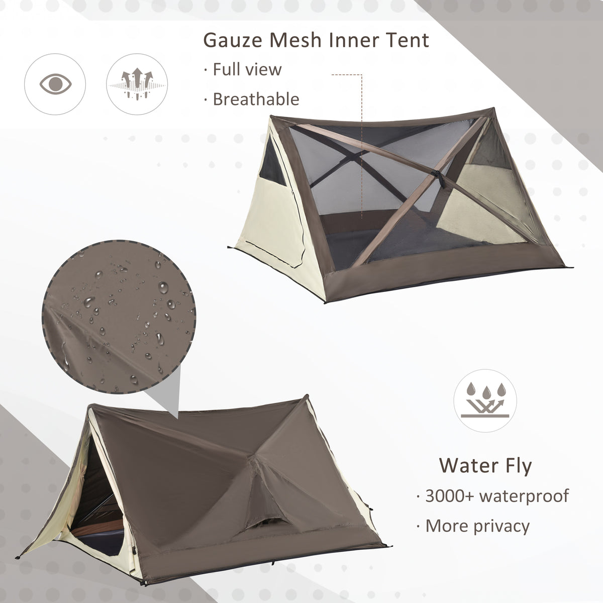 2-3 Person Pop-Up Camping Tent - view 4