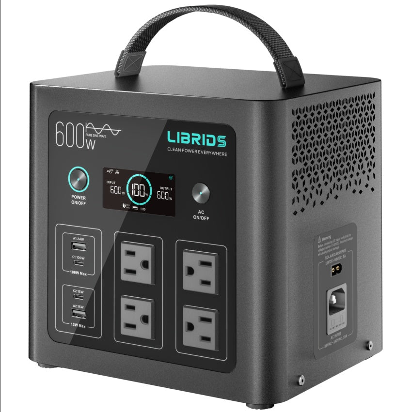 Portable 640Wh LiFePO4 power station