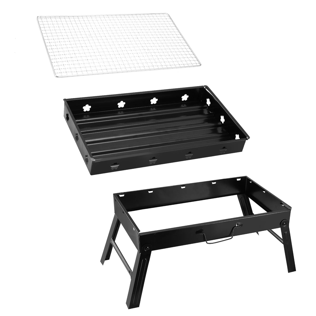 Portable folding charcoal BBQ grill - view 9