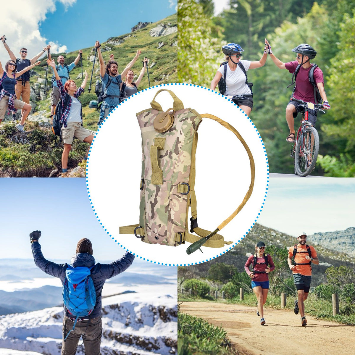 Tactical Hydration Pack with 3L Water Bladder - view 5