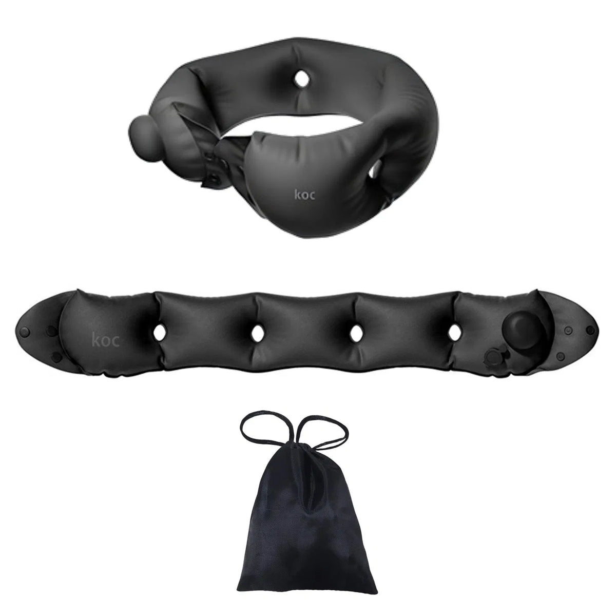 Inflatable travel and camping neck pillow - view 2