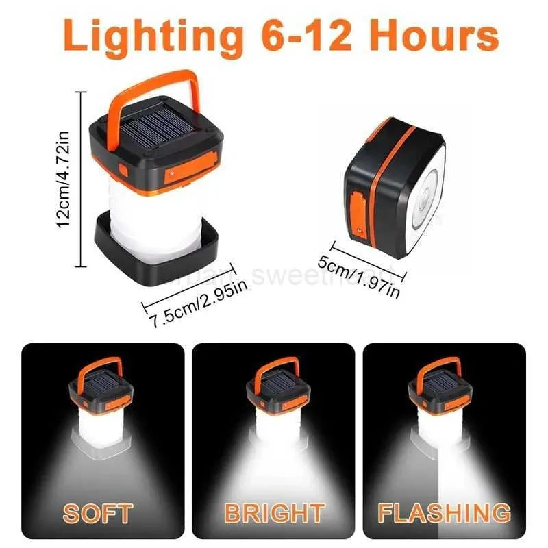 Foldable solar camping lantern with power bank - view 6