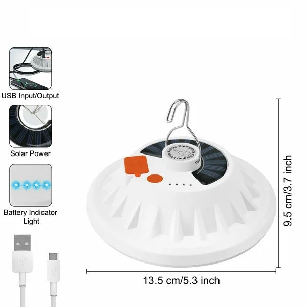 Rechargeable 60-LED camping tent light