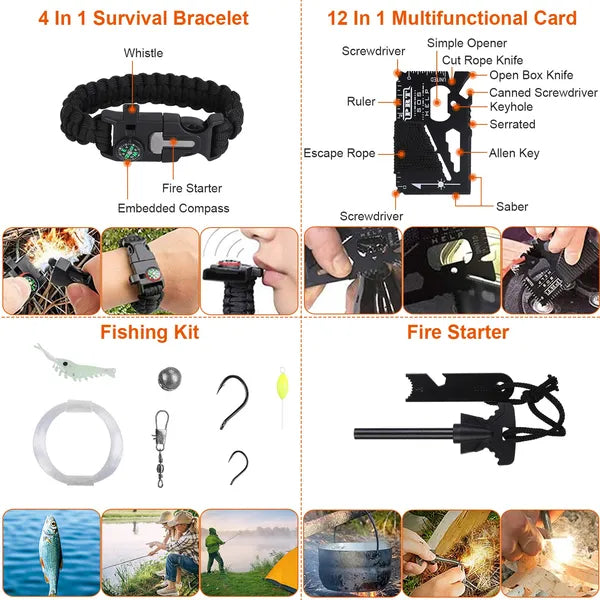 125-Piece Emergency Survival Kit - view 3