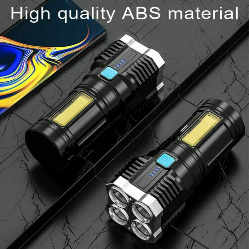 Rechargeable quad-core tactical LED flashlight - view 9