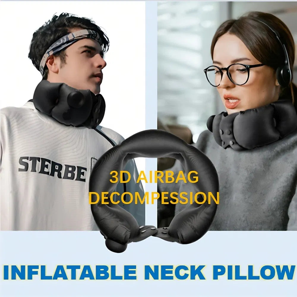 Inflatable travel and camping neck pillow - view 8