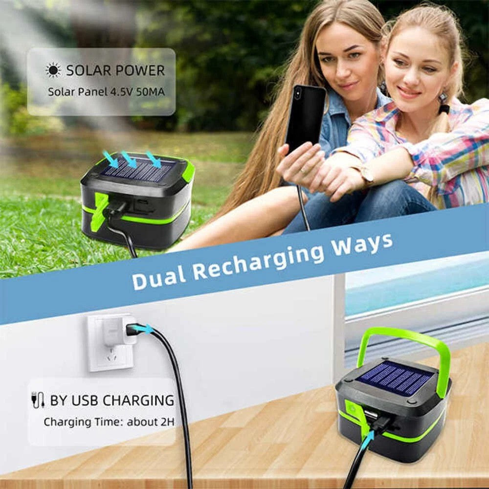 Foldable solar camping lantern with power bank - view 7
