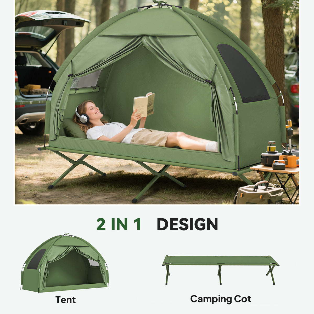 Single-Person Tent Cot - view 3