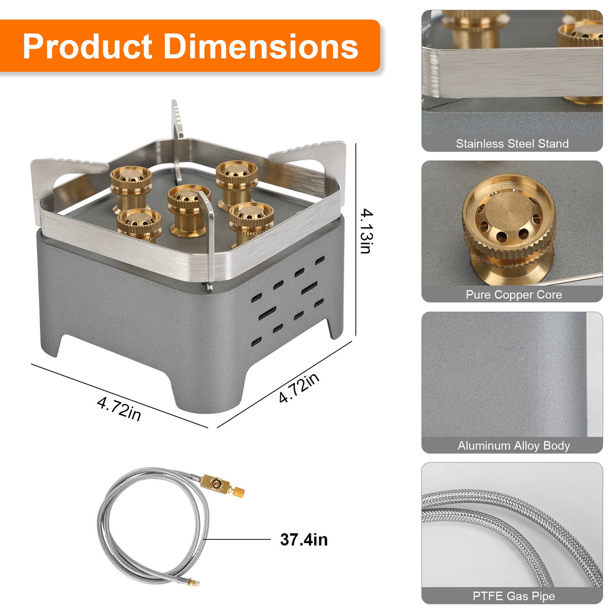 Portable Backpacking Stove 12000W - view 6