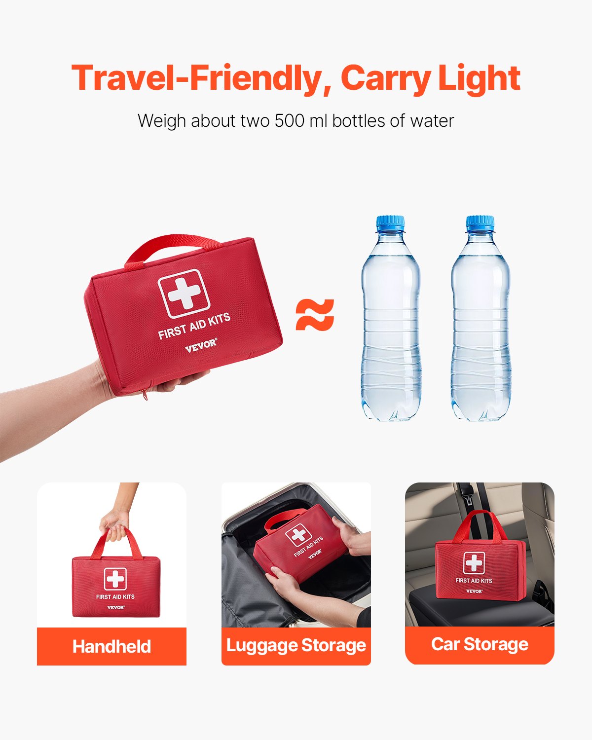 500-piece first aid kit in nylon bag - view 3