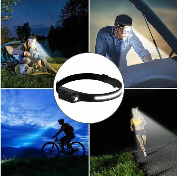 COB LED rechargeable wide-beam headlamp - view 2