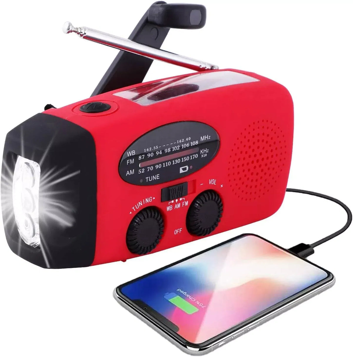 Emergency Hand-Crank Solar Weather Radio - view 5