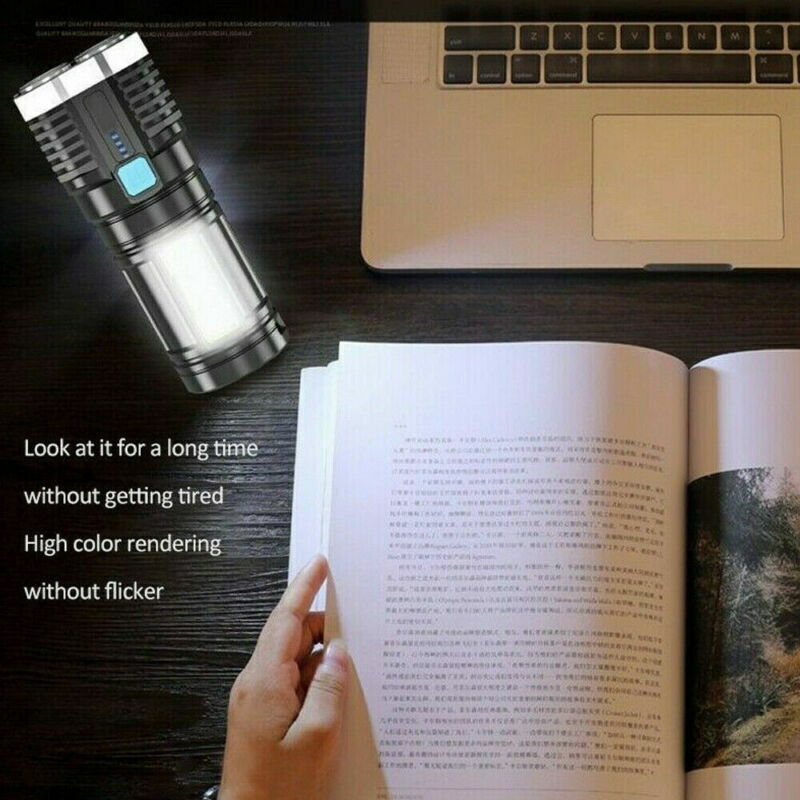Rechargeable quad-core tactical LED flashlight - view 2