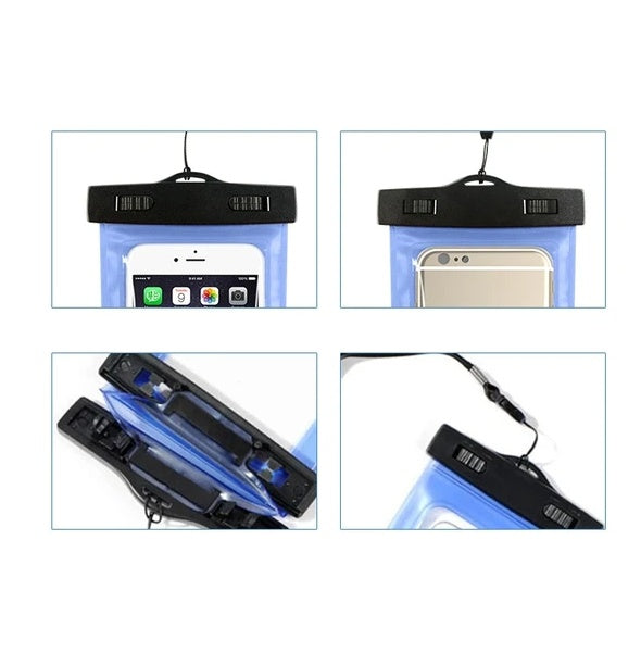 Waterproof phone dry bag pouch with lanyard - view 2