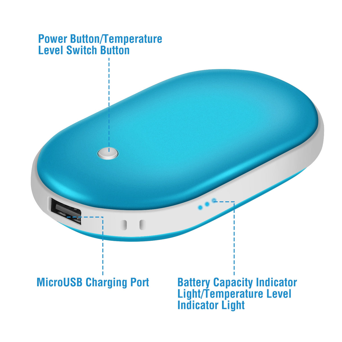 Rechargeable Hand Warmer & 5000mAh Power Bank - view 2