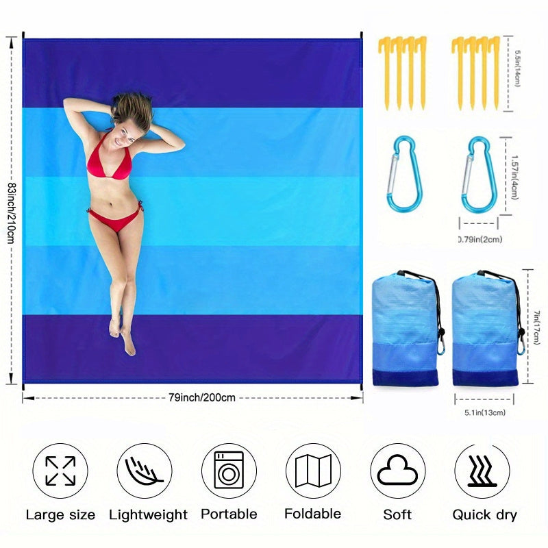 Extra large sandproof beach blanket - view 4