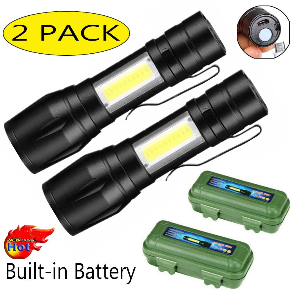 Zoomable rechargeable LED penlight