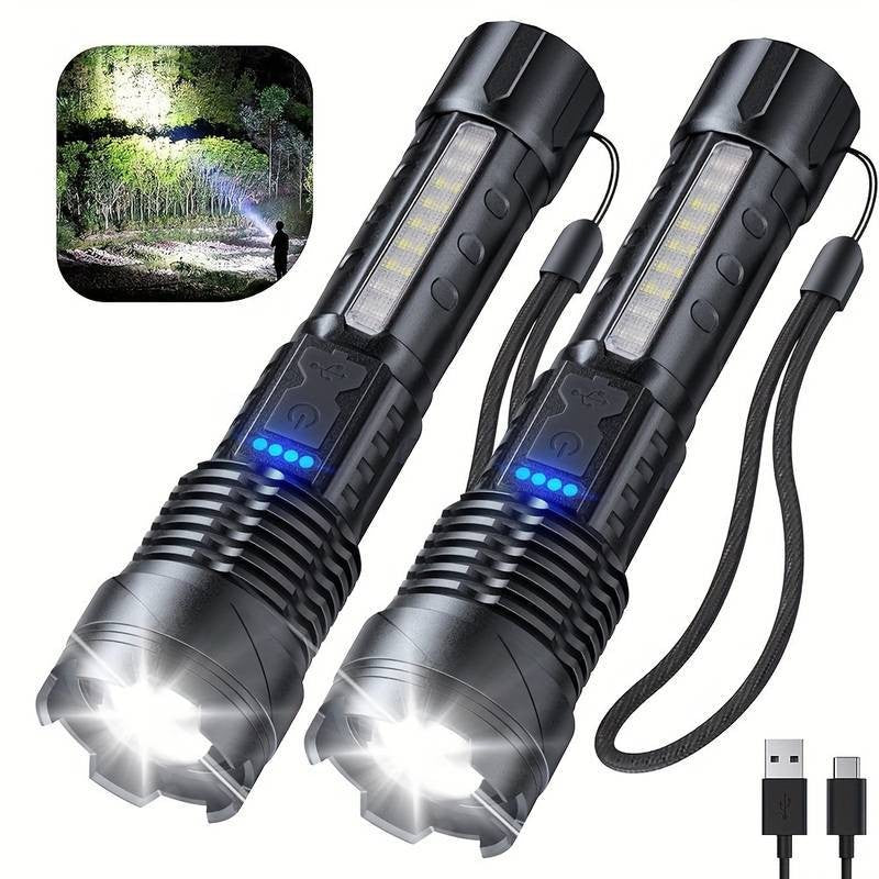 Rechargeable Tactical LED Flashlight 2-Pack - view 4