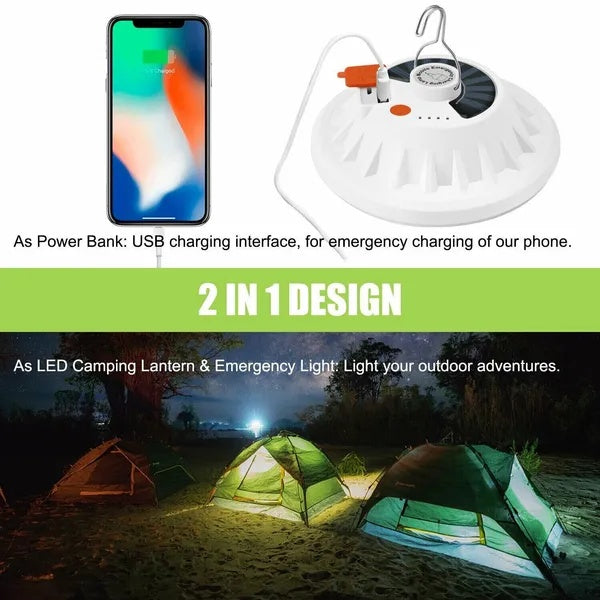 Rechargeable 60-LED camping tent light - view 6