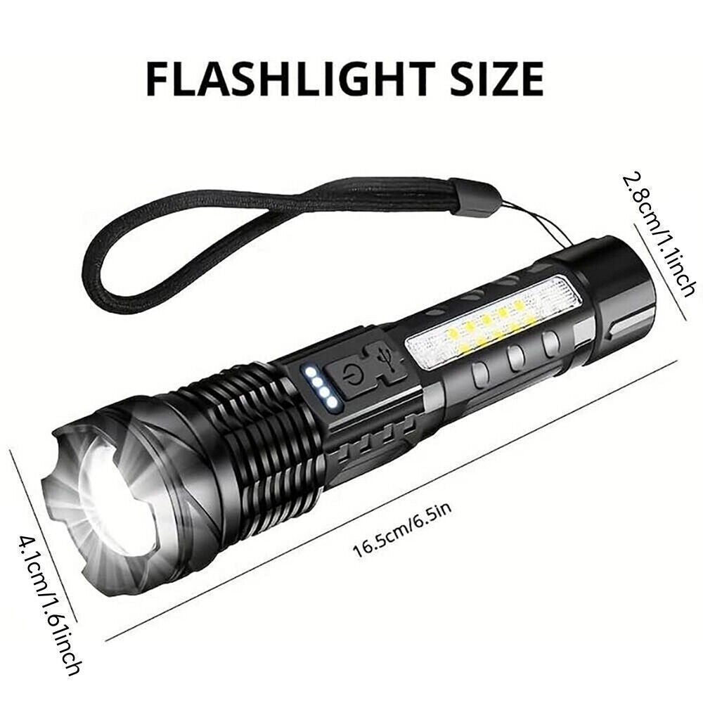Rechargeable Tactical LED Flashlight 2-Pack - view 3