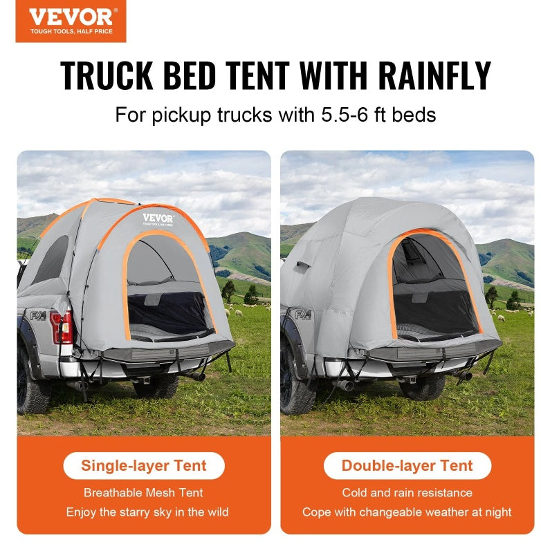 Pickup Truck Bed Tent 5.5-6 ft - view 2