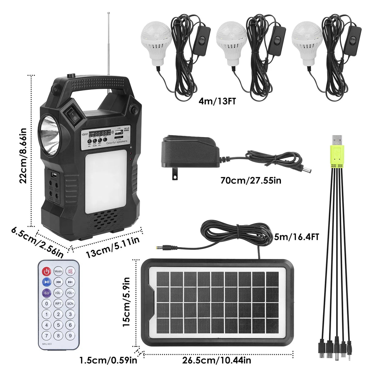 Solar Power Bank & Emergency Lighting Kit - view 4