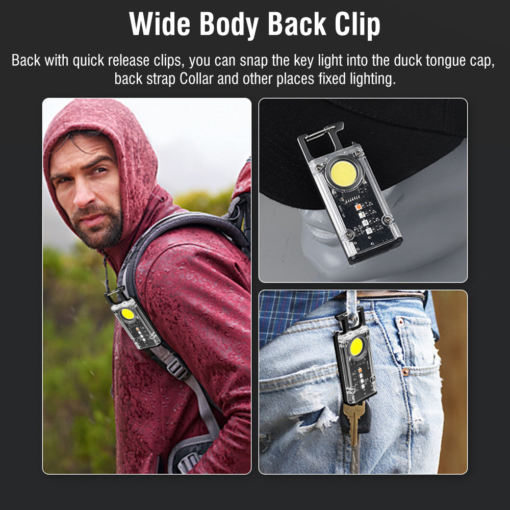 COB LED magnetic keychain flashlight - view 10