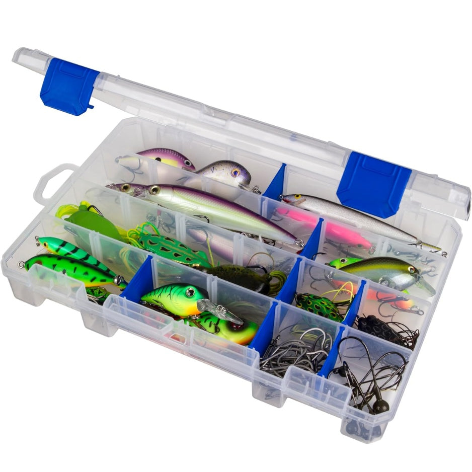Clear fishing tackle box with anti-rust dividers - view 2