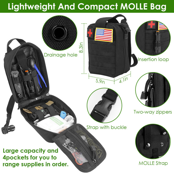47-in-1 survival kit bag - view 6