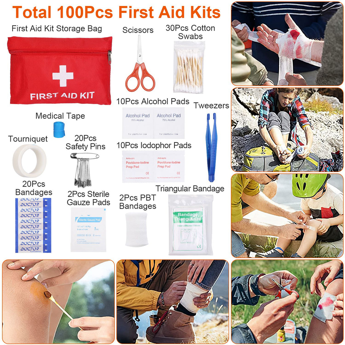 125-piece professional survival gear kit - view 9
