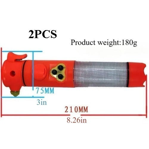 Car Safety Hammer with Flashlight & Red Warning Light - view 8
