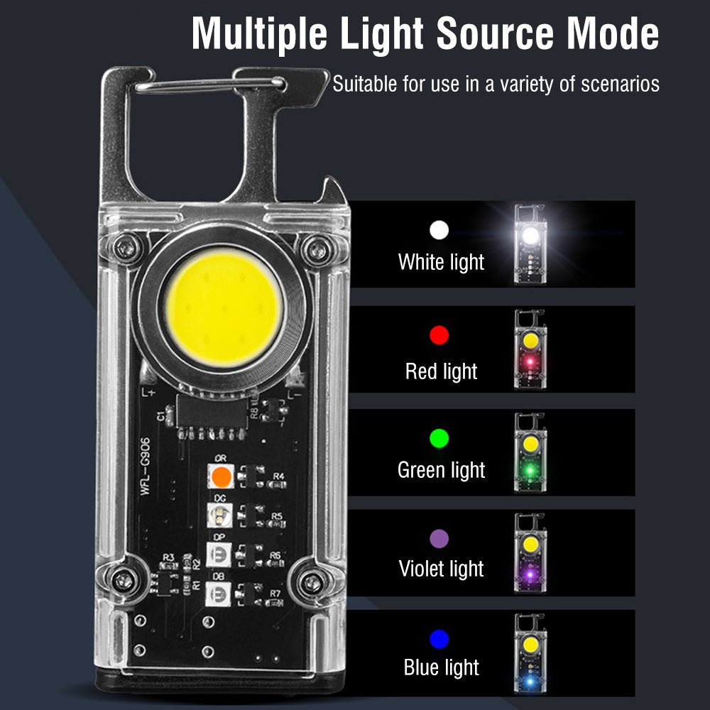COB LED magnetic keychain flashlight - view 2