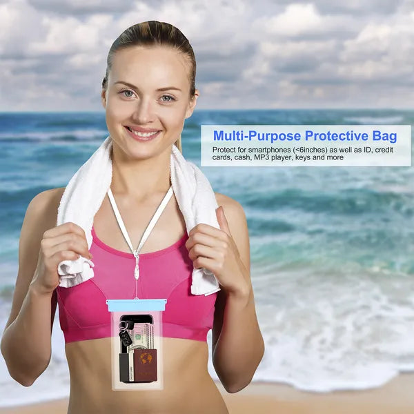 IPX8 Waterproof Phone Dry Pouch with Lanyard - view 5