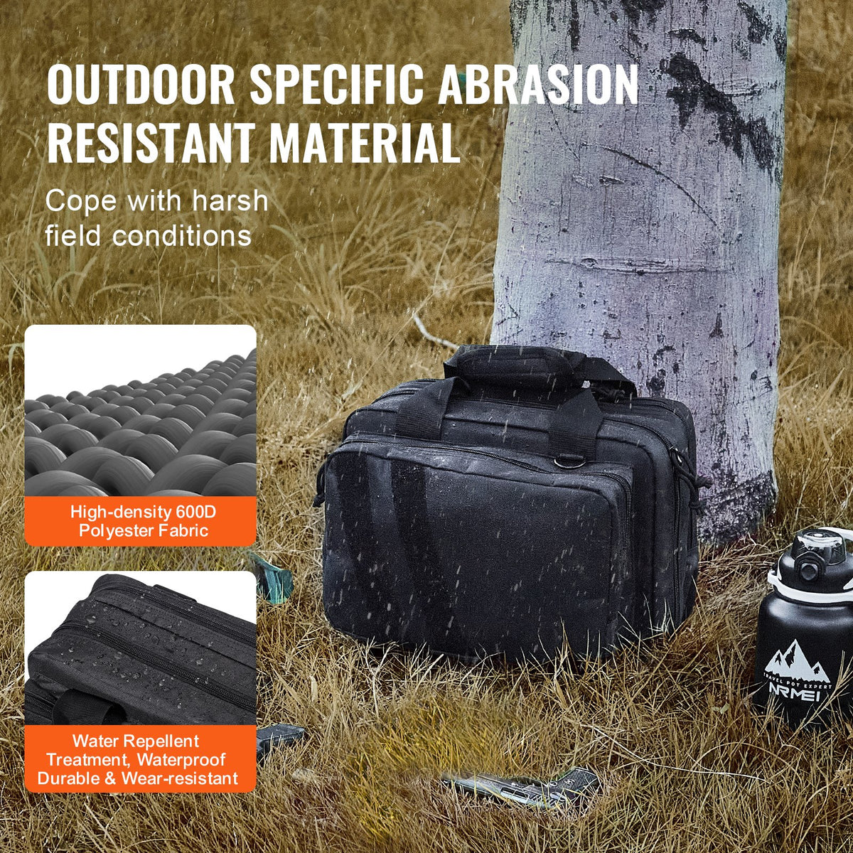 Tactical range backpack with pistol cases - view 2
