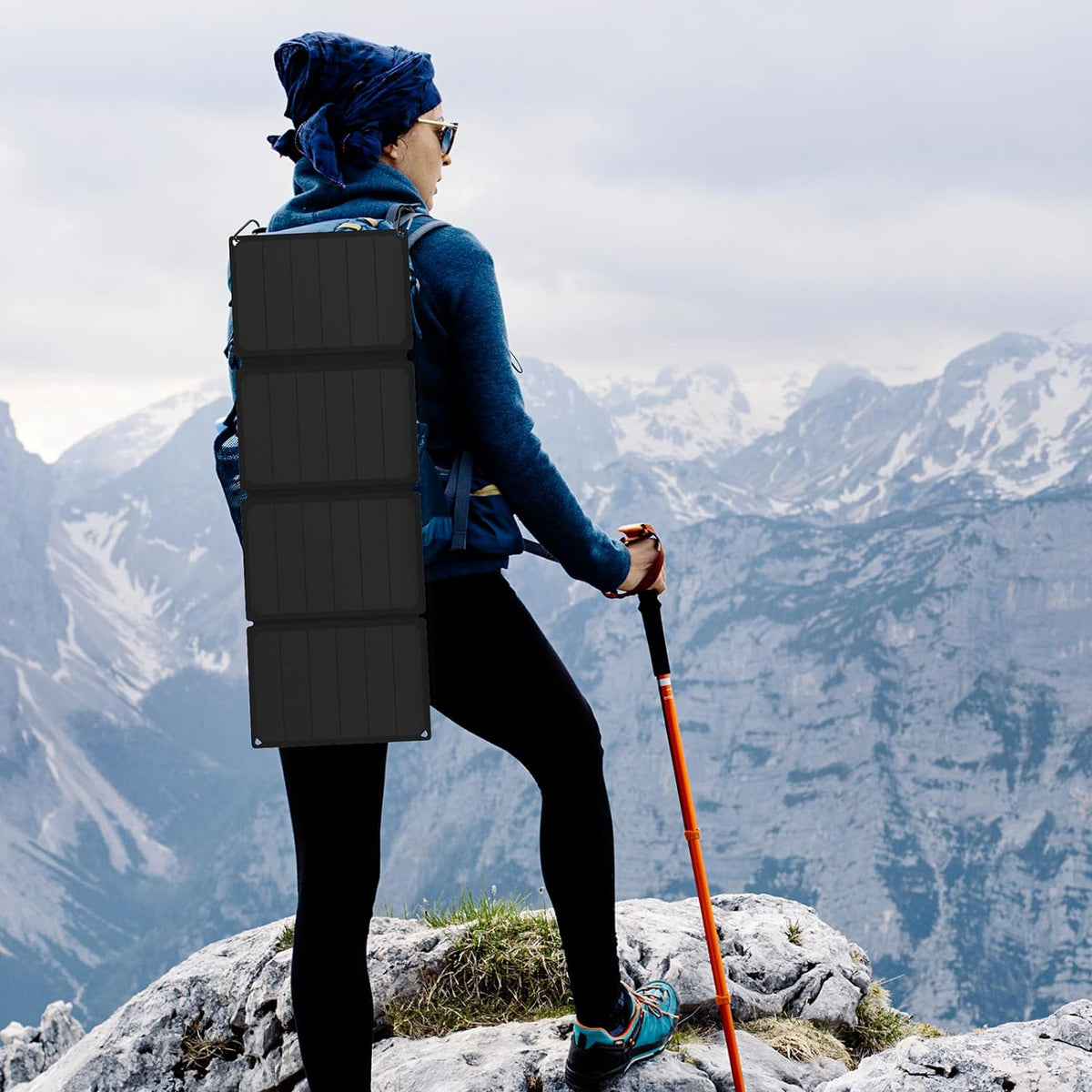 36W foldable solar panel charger
