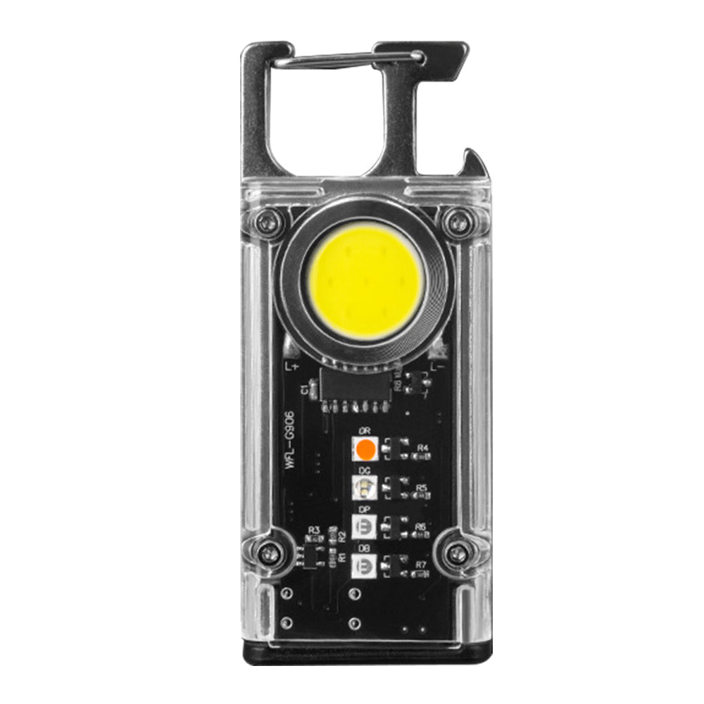 COB LED magnetic keychain flashlight