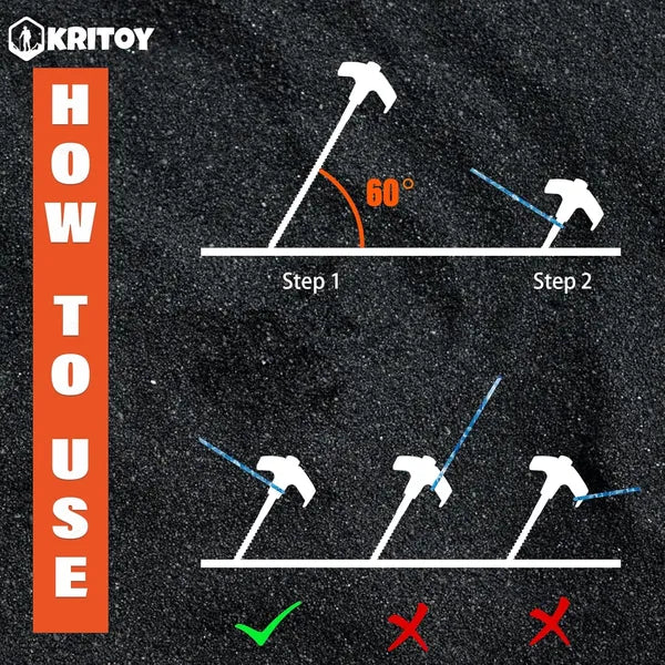 Heavy-Duty Screw-In Tent Stakes 20-Pack - view 2