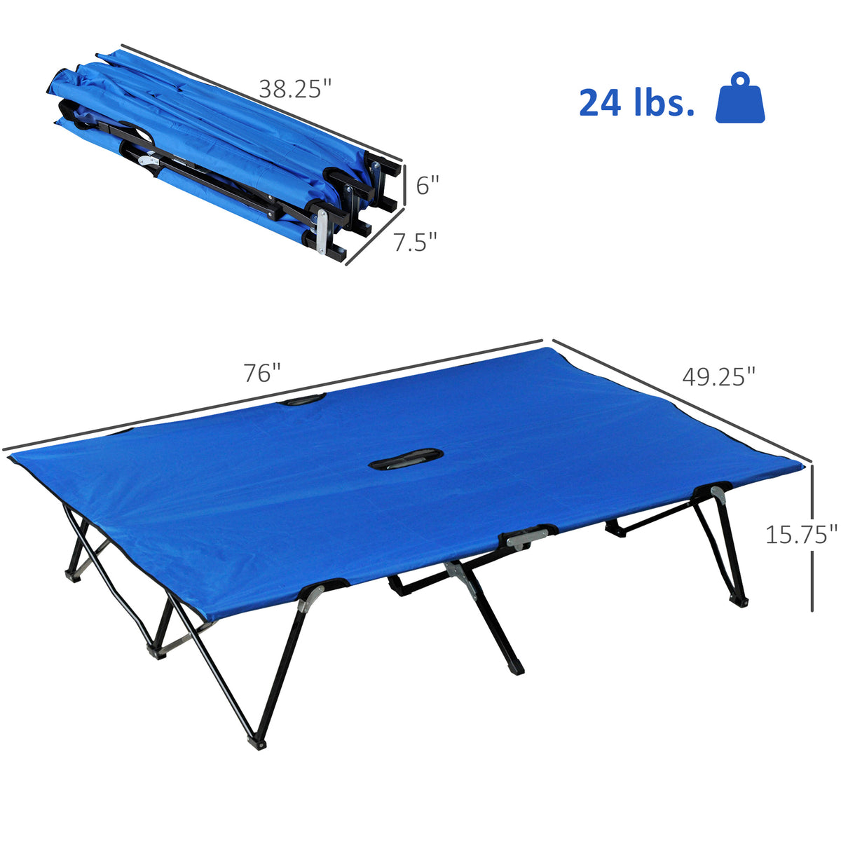 2-Person Folding Camping Cot - view 5
