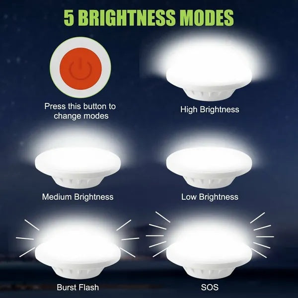 Rechargeable 60-LED camping tent light - view 2