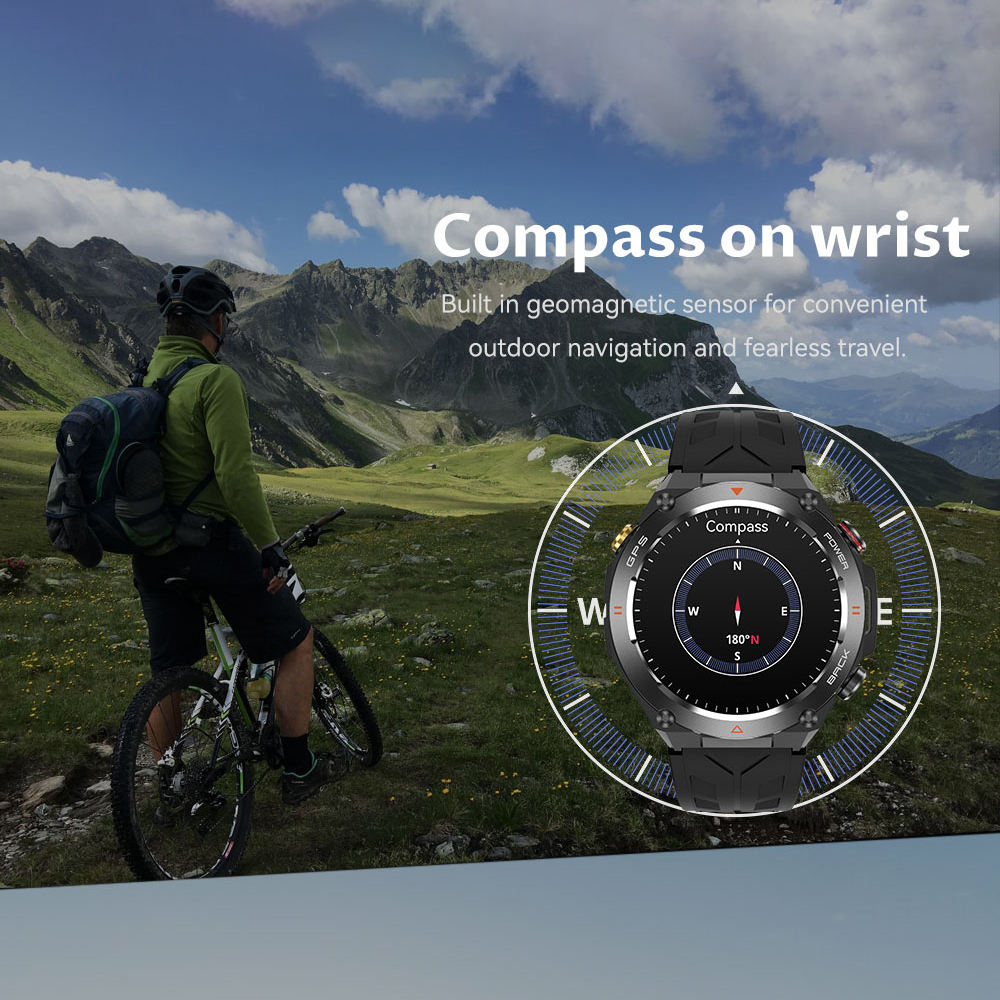 GPS Outdoor Smart Watch with Altimeter, Barometer & Compass - view 4