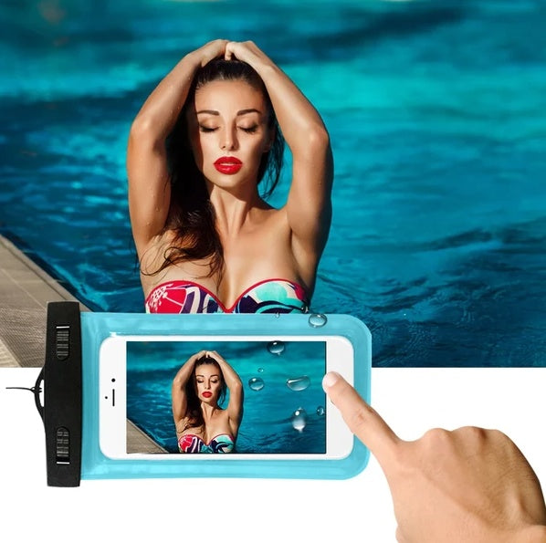 Waterproof phone dry bag pouch with lanyard - view 5