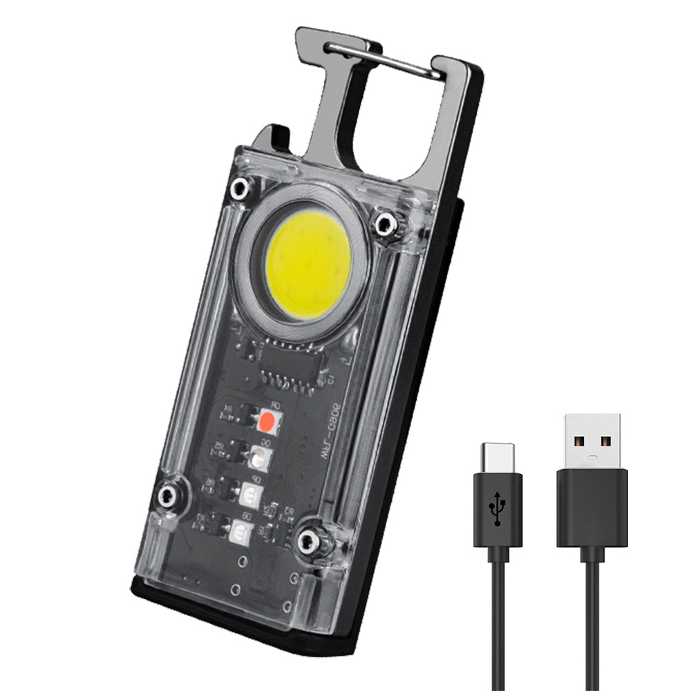 COB LED magnetic keychain flashlight - view 3