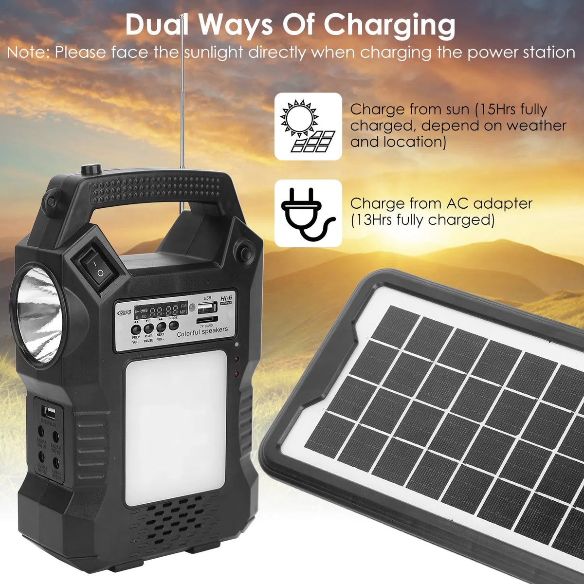 Solar Power Bank & Emergency Lighting Kit - view 1