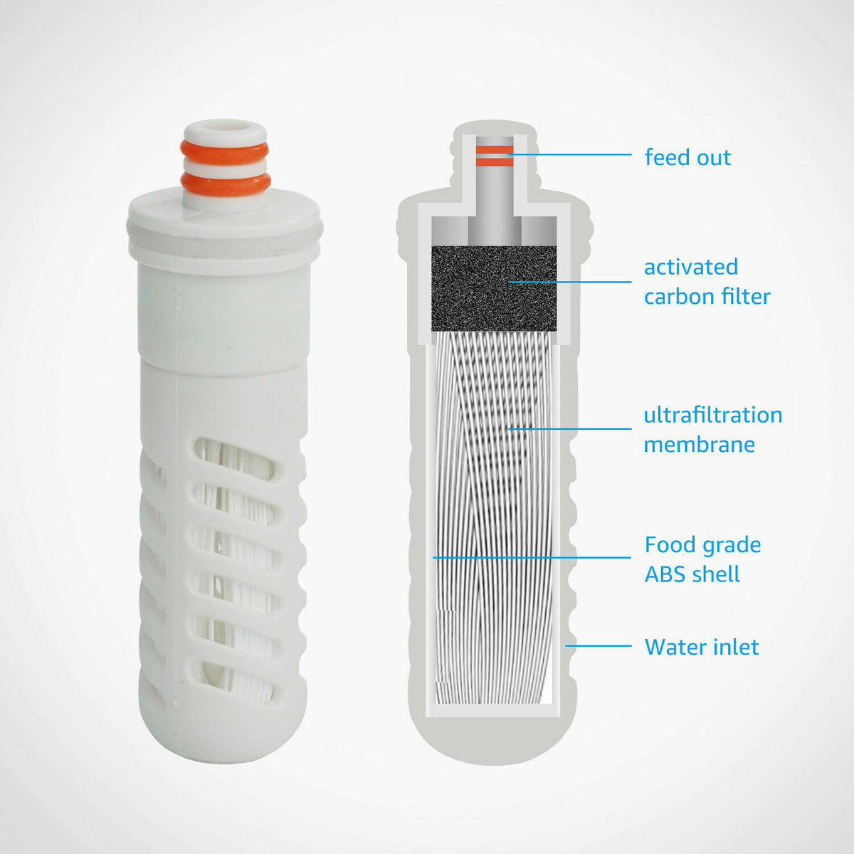 Collapsible Filter Water Bottle 26 oz - view 7