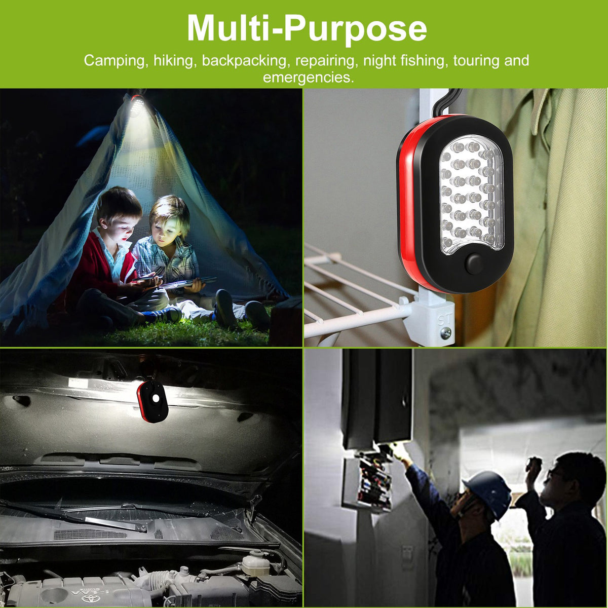 Compact Magnetic LED Work Light with Hook - view 8