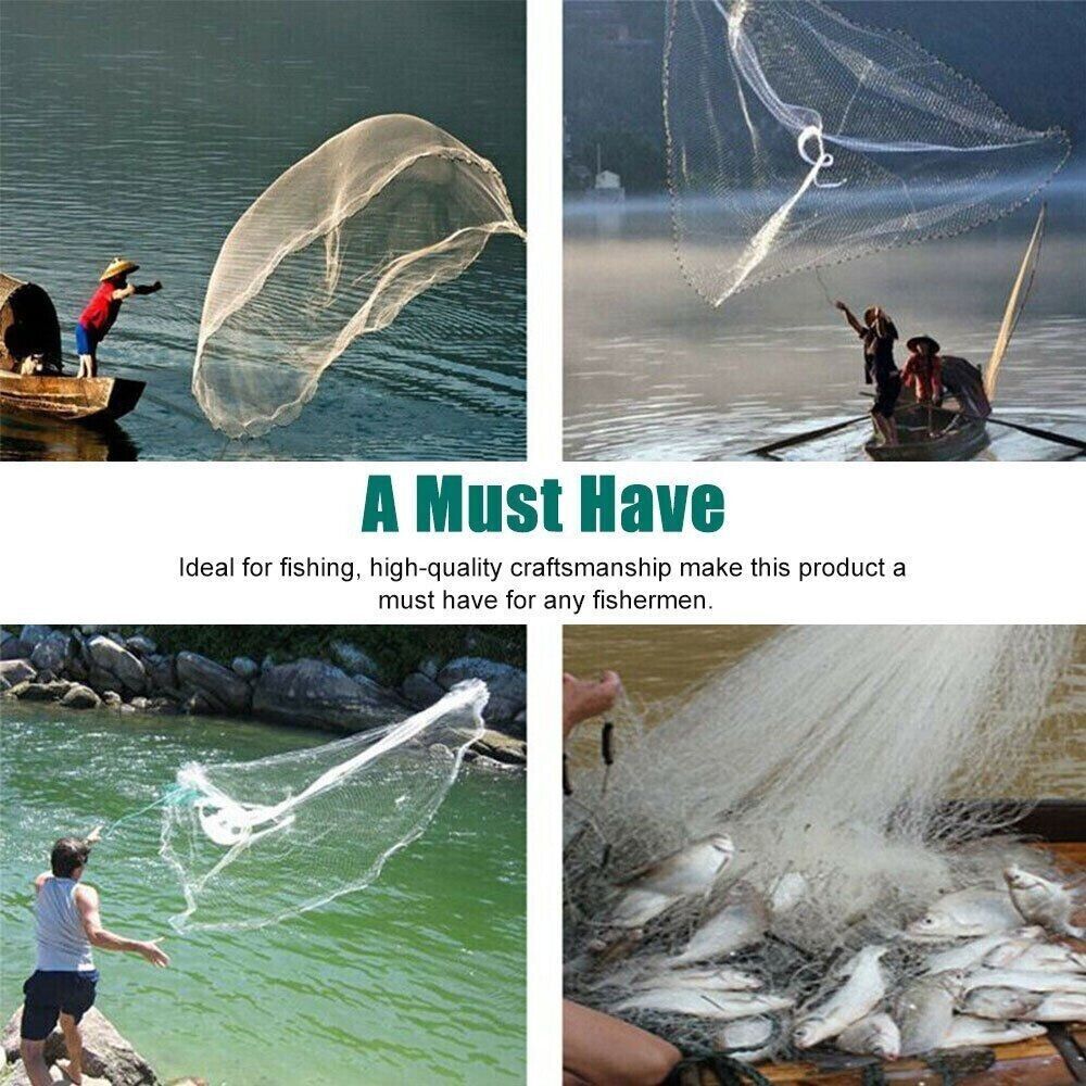 Hand-Throw Fishing Cast Net 6 ft - view 9